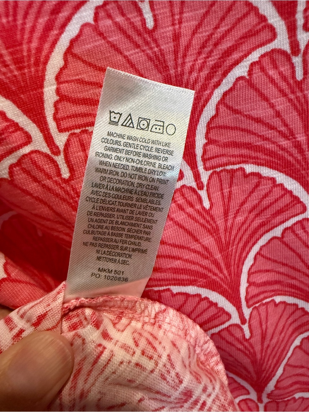 Capelton Road by Hatley Coral Fans 3/4 Sleeve Summer Dress - Picture 7 of 10